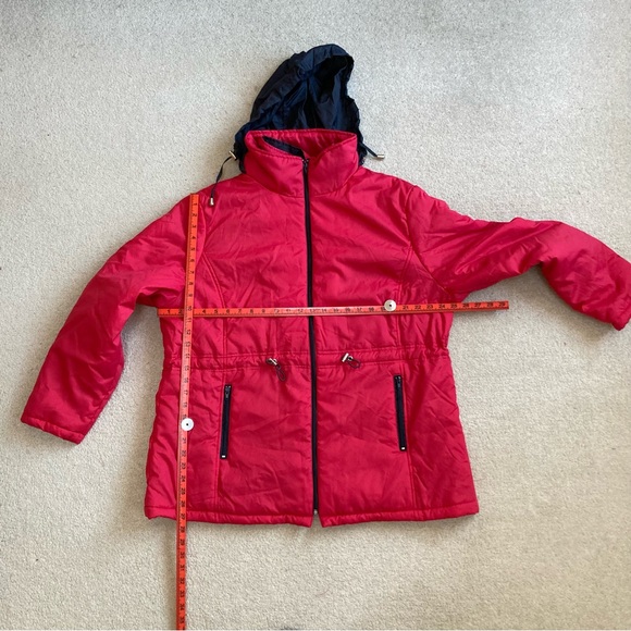 BNWT ANNE DE LANÇAY RED WOMENS PADDED LADIES GIRLS HOOD JACKET COAT PARKA XL - Picture 9 of 14